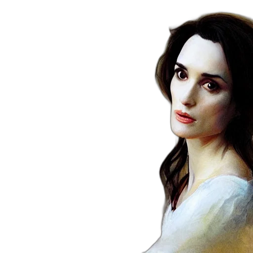 face, oil painting, photorealistic, fantasy art transparent PNG cut-out