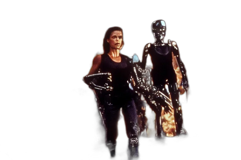 robot, concept art, cyberpunk, comic book art, 3d render, outer space, still, film transparent PNG cut-out