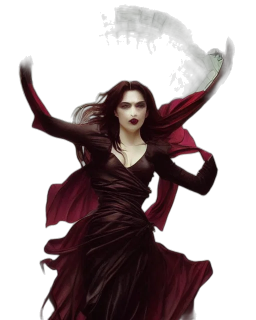 dress, fantasy art, concept art, comic book art, pixel art, dark, red, monochrome transparent PNG cut-out