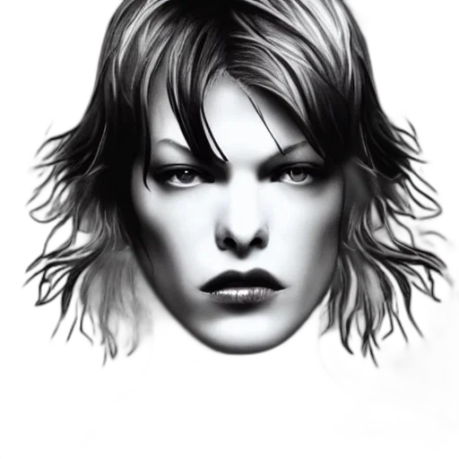 face, hair, mask, photorealistic transparent PNG cut-out