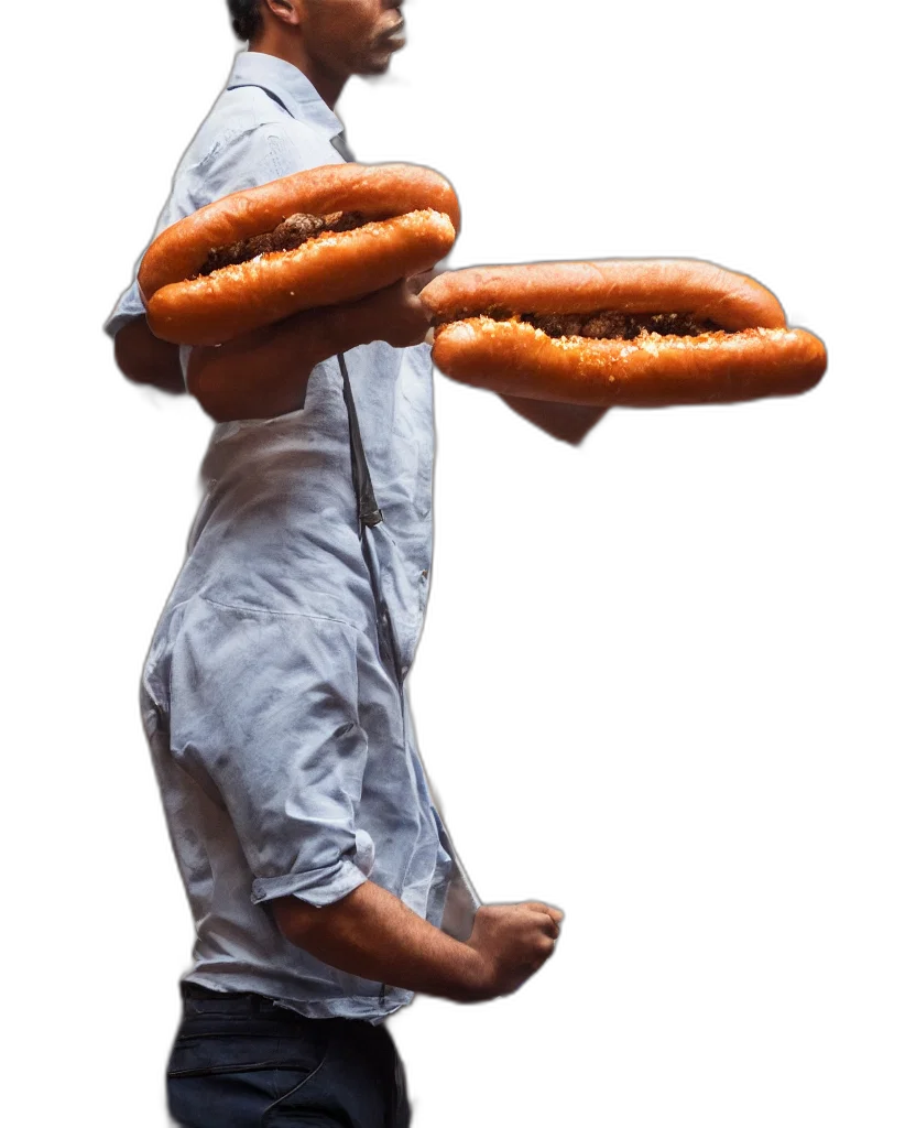 food, staff, weapon, hat, 3d render, photorealistic, concept art, closeup transparent PNG cut-out
