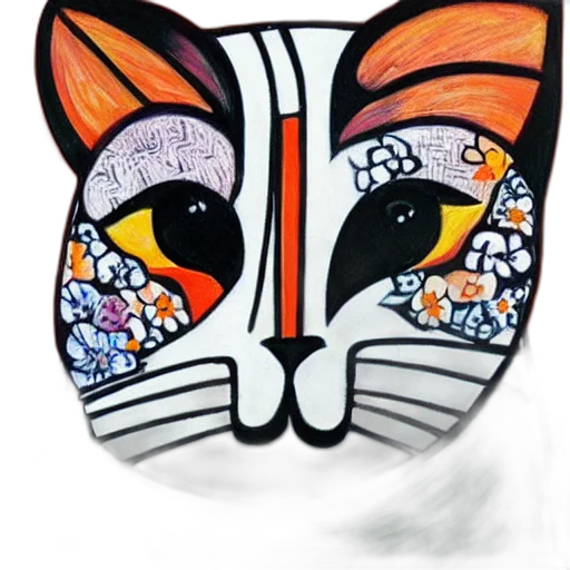 mask, animal, watercolor, cartoon transparent PNG cut-out