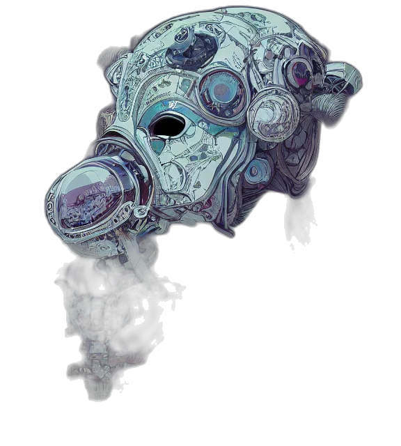 mask, robot, creature, face transparent PNG cut-out