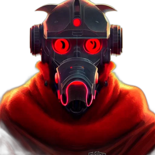 mask, robot, face, staff transparent PNG cut-out