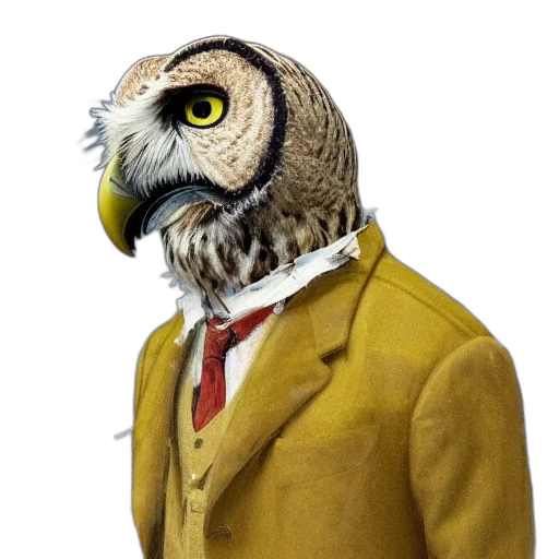animal, jacket, staff, mask transparent PNG cut-out