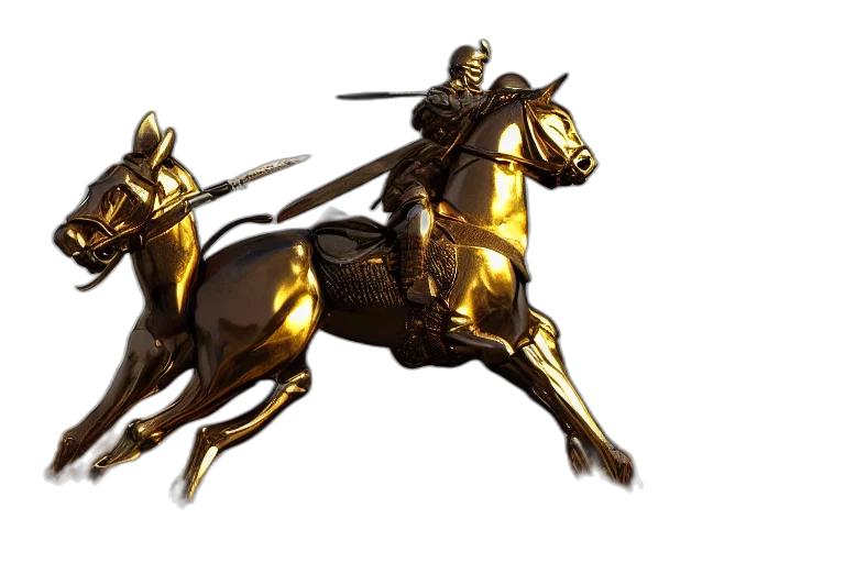 sword, crown, concept art, 3d render, photorealistic, fantasy art, golden, warrior transparent PNG cut-out
