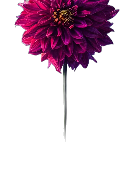 umbrella, flower, staff, crown, 3d render, concept art, photorealistic, vaporwave transparent PNG cut-out