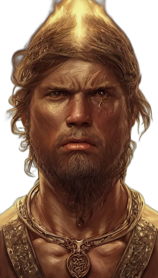 face, staff, photorealistic, fantasy art transparent PNG cut-out