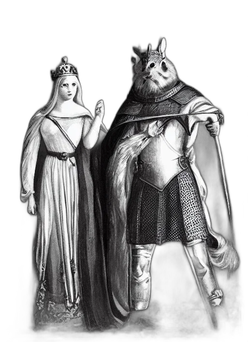crown, dress, mask, sword transparent PNG cut-out