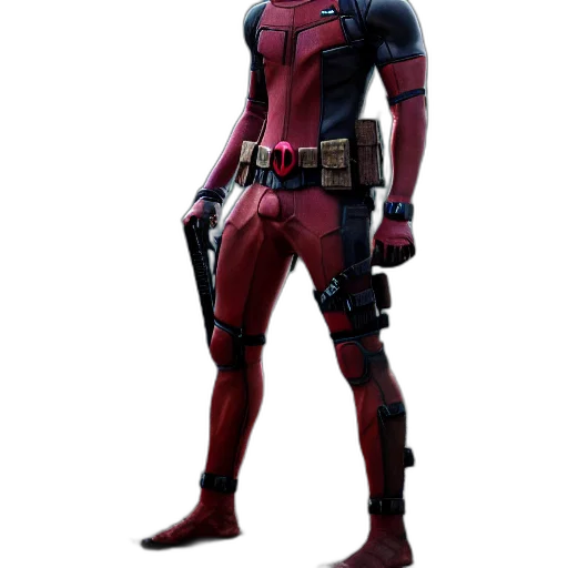 weapon, concept art, 3d render, comic book art, cyberpunk, red, dark, full transparent PNG cut-out