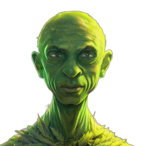 face, creature, staff, mask transparent PNG cut-out