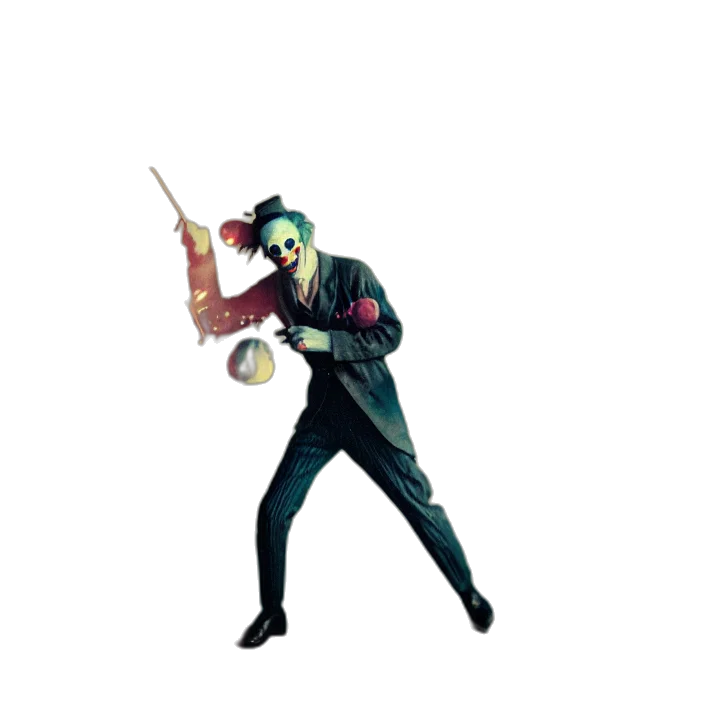 staff, mask, jacket, weapon transparent PNG cut-out