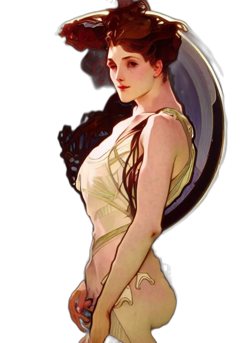 dress, crown, hat, robot, concept art, fantasy art, pixel art, photorealistic transparent PNG cut-out