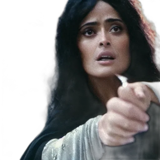 rain, movie, still, salma, hayek, beautiful, wizard, wearing transparent PNG cut-out