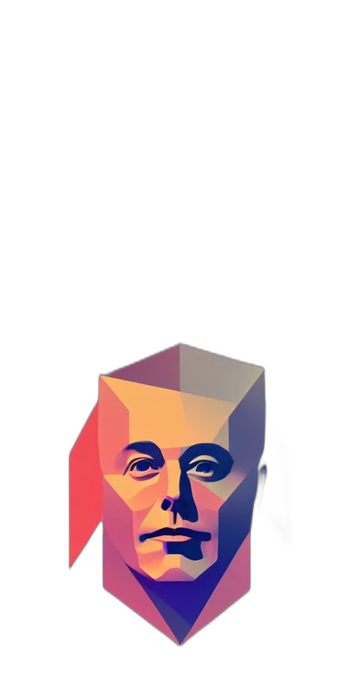 face, robot, mask, vaporwave, 3d render, pixel art, concept art, portrait transparent PNG cut-out