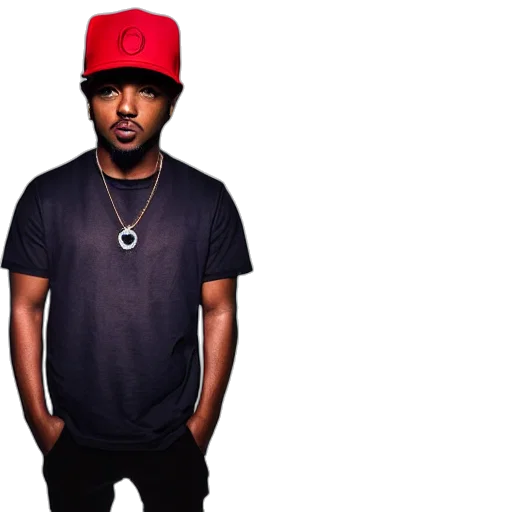 hat, kendrick, lamar, wearing transparent PNG cut-out