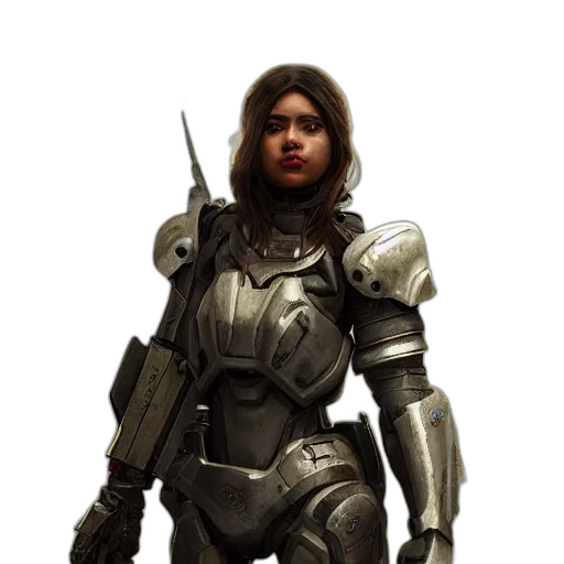 robot, weapon, concept art, 3d render transparent PNG cut-out
