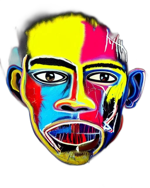 face, mask, staff, creature transparent PNG cut-out