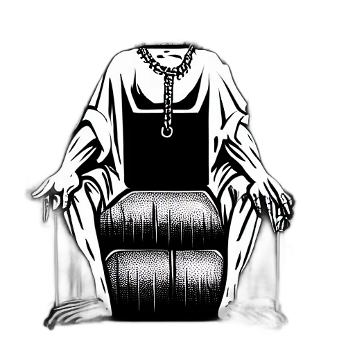 dress, furniture, jewelry, crown, concept art, comic book art, cartoon, pencil sketch transparent PNG cut-out