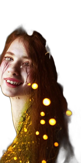 face, mask, jewelry, hair, photorealistic, 3d render, concept art, fantasy art transparent PNG cut-out