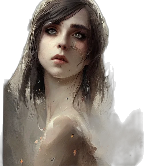 face, creature, fantasy art, concept art, photorealistic, oil painting, fog, fire transparent PNG cut-out