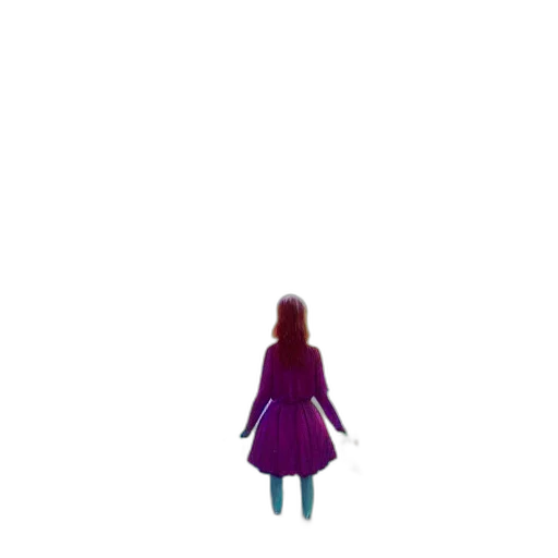 dress, jacket, robot, hair transparent PNG cut-out