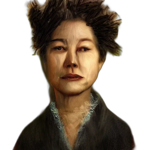 face, staff, mask, photorealistic, concept art, oil painting, fantasy art, lost transparent PNG cut-out