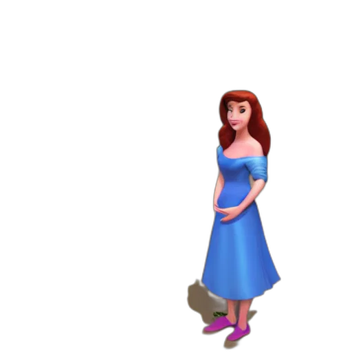 dress, shoes, jewelry, staff transparent PNG cut-out