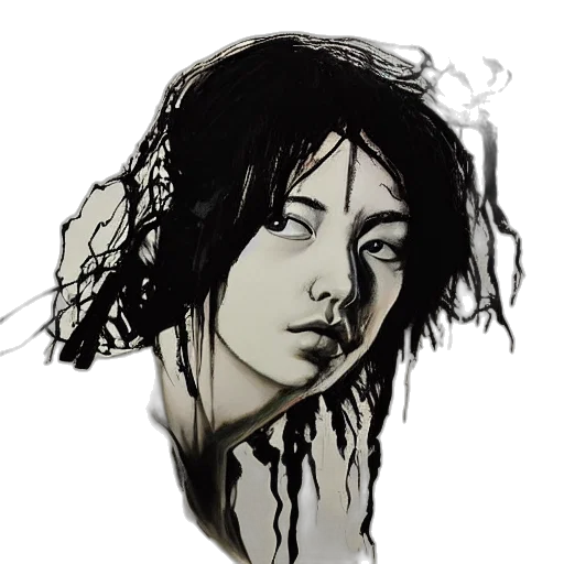 face, hair, creature, mask transparent PNG cut-out