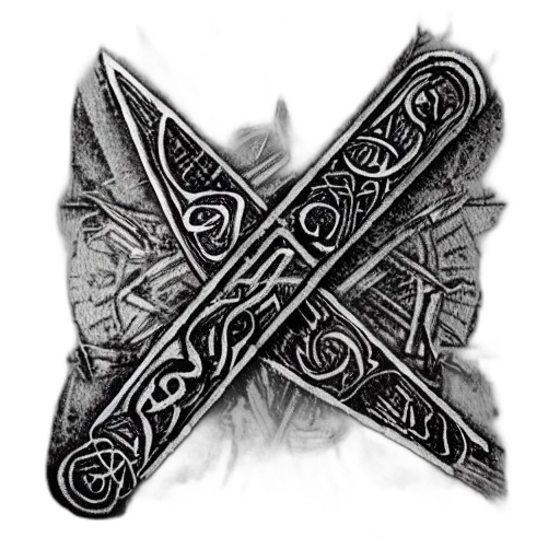 sword, staff, dragon, weapon, fantasy art, concept art, pencil sketch, comic book art transparent PNG cut-out