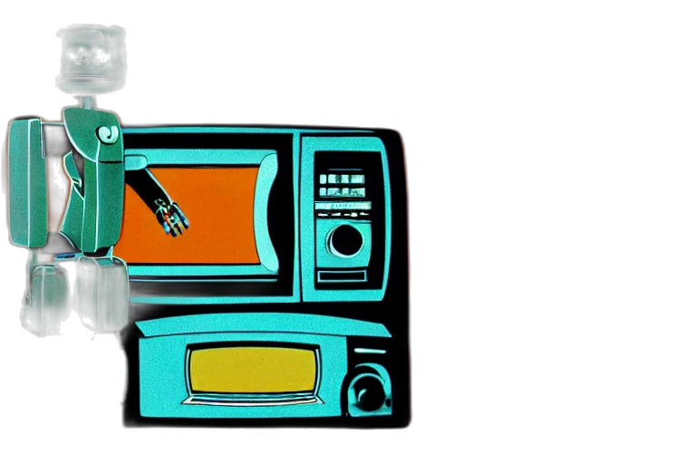 concept art, cartoon, 3d render, vaporwave transparent PNG cut-out