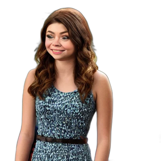 dress, hair, cartoon, photorealistic transparent PNG cut-out