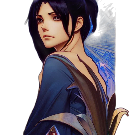 staff, face, sword, dress transparent PNG cut-out