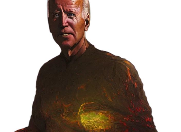 creature, jacket, staff, face transparent PNG cut-out