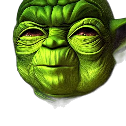 face, mask, staff, photorealistic, concept art, comic book art, 3d render, green transparent PNG cut-out