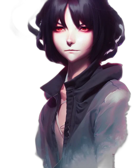 face, mask, staff, jacket transparent PNG cut-out