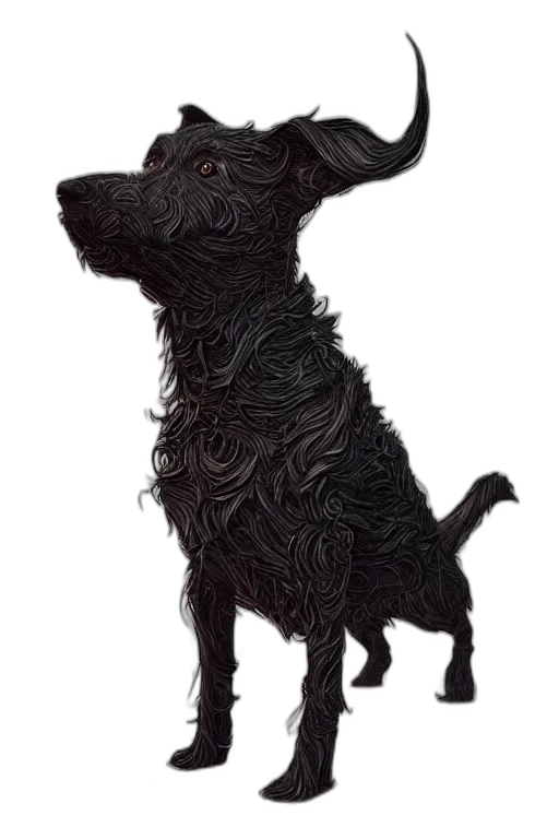 animal, creature, staff, hair transparent PNG cut-out