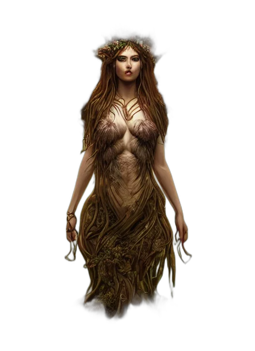 dress, creature, animal, hair transparent PNG cut-out