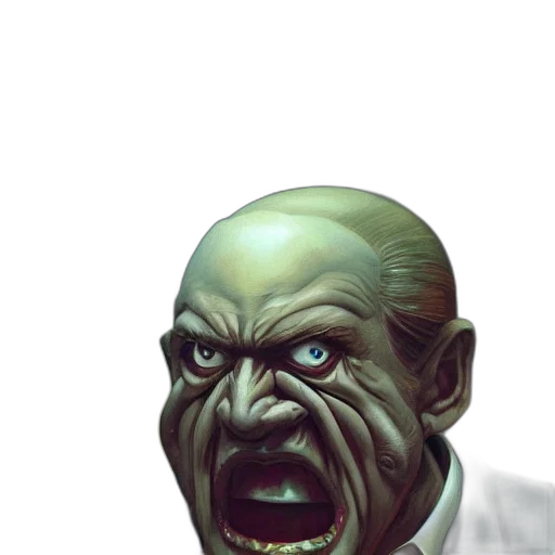 face, mask, creature, staff transparent PNG cut-out