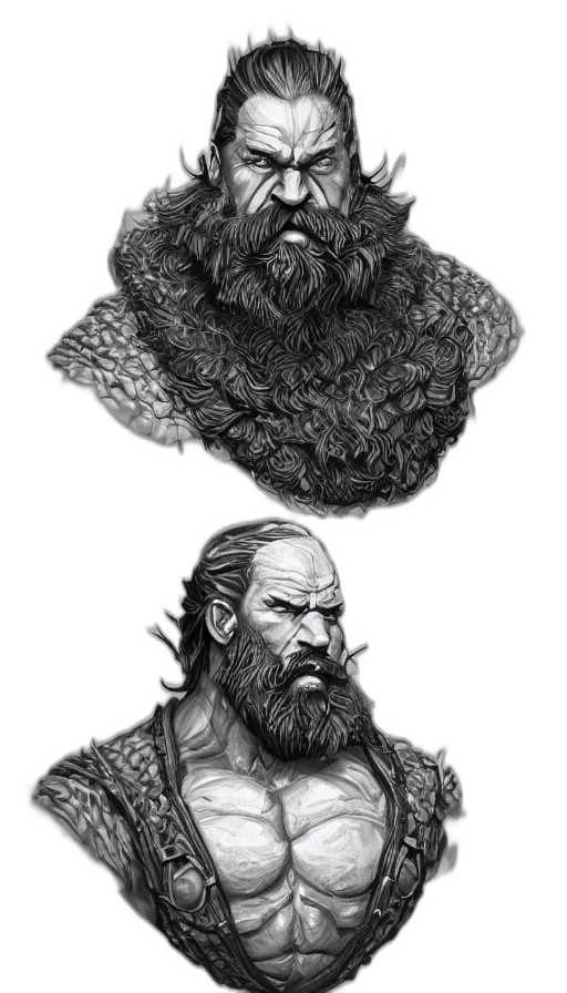 hair, face, fantasy art, concept art transparent PNG cut-out