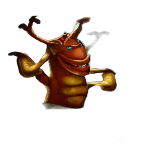 dragon, staff, creature, animal transparent PNG cut-out
