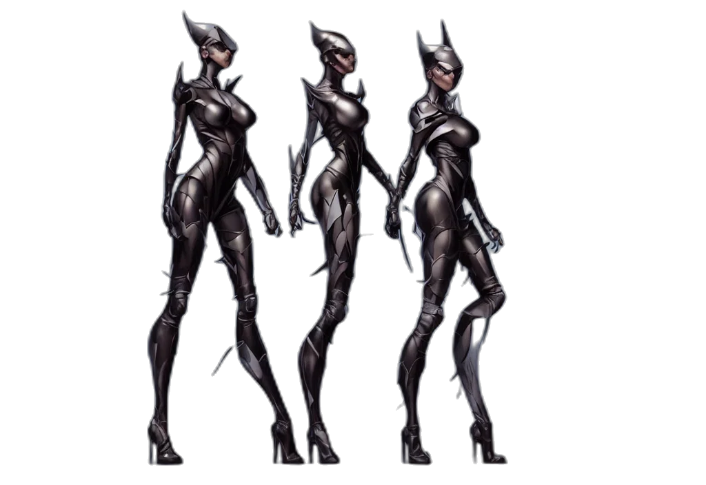 concept art, comic book art, fantasy art, cyberpunk transparent PNG cut-out
