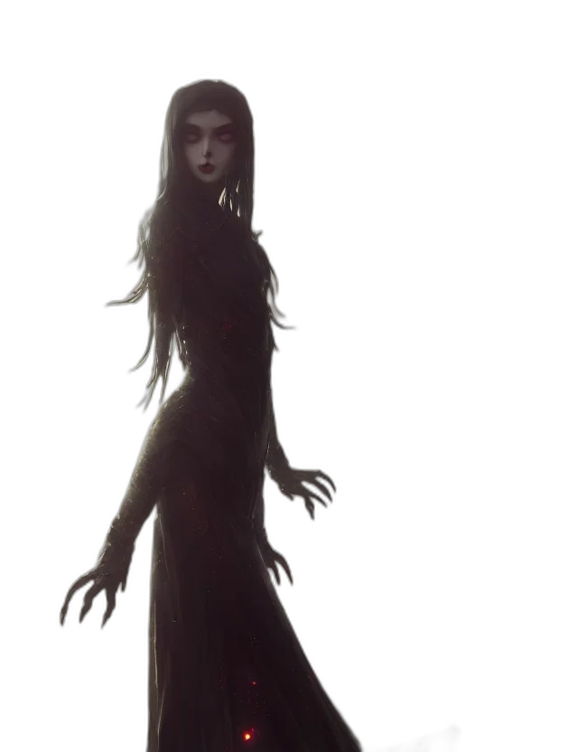 dress, mask, creature, face, concept art, fantasy art, 3d render, photorealistic transparent PNG cut-out