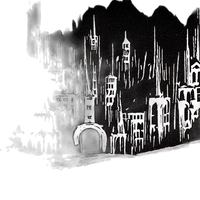 building, crown, concept art, comic book art transparent PNG cut-out