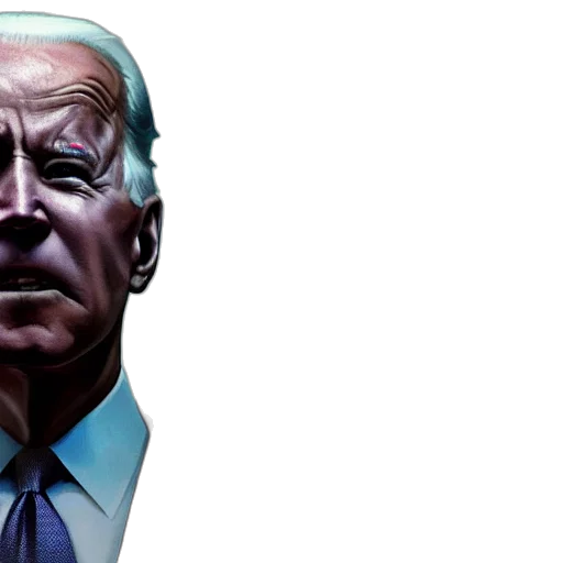 face, comic book art, joe, biden transparent PNG cut-out