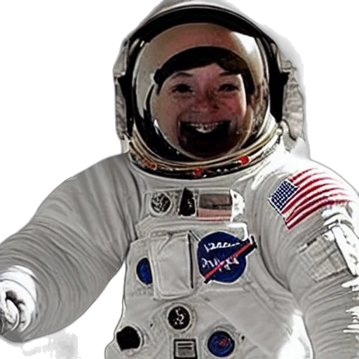 outer space, ugliest, astronaut, pair transparent PNG cut-out