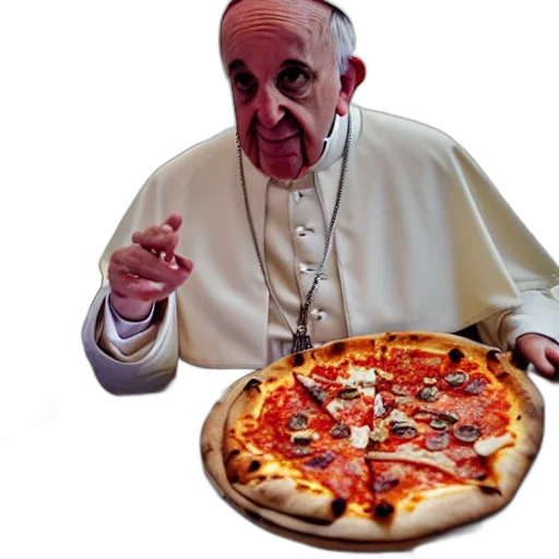 food, weapon, 3d render, pope transparent PNG cut-out