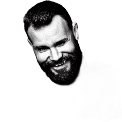 face, hair, jacket, animal transparent PNG cut-out