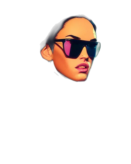 face, cartoon, 3d render, photorealistic transparent PNG cut-out