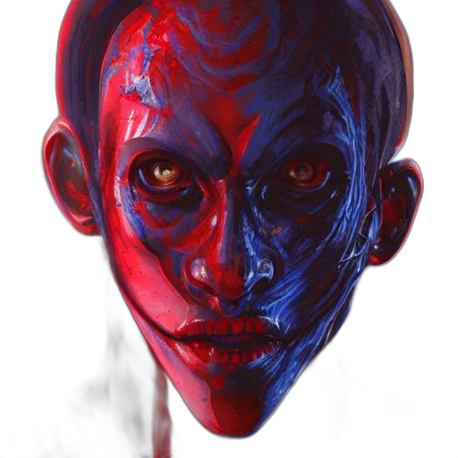 mask, face, creature, staff transparent PNG cut-out